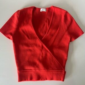 LITTLE MOON (bought at Aritzia) cropped knit top